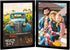 AEVETE 5x7 Double Hinged Wood Folding Picture Frames, Vertical with Plexiglass Front, Black