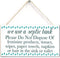 we use a Septic Tank Please Do Not Dispose of… - Septic Tank Rules Door Sign for Bathroom Or Toilet Easy to Read 12'' X 6'' (Navy-52)