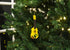 Broadway Gifts 5.4" Yellow Tropical Design Wood Ukulele Ornament Decoration