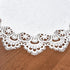 24 Inch Wolkemer Elegant White Lace Jacquard Round Doily Tablecloth Table Topper Decoration Cover for Home Dresser