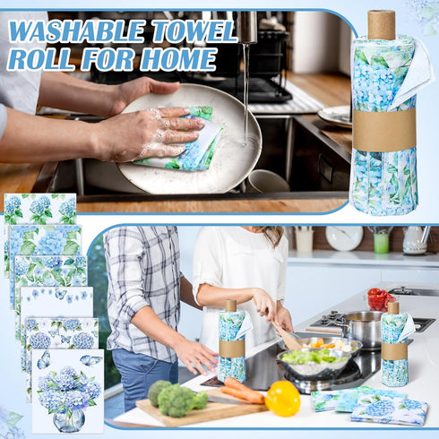Noveread 36 Pack 9.84x11.81in Reusable Cleaning Cloths Washable Cotton Kitchen Dish Towels for Home Party Supplies