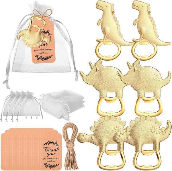 CHENGU 54 Pcs Dinosaur Bottle Openers Baby Shower Return Favors for Guests Bottle