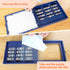 300PCS (Navy,10"*7.85"*2.2") MACEVIA Shake Away Your Anxiety Mini Bookshelf, Miniature Wooden Bookshelf Decor with Mini