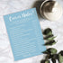 Blue Theme Bridal Shower Games for 25 Guests - Over or Under Games, Wedding Advice Cards for Reception