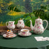 6.4oz Agyiuns Tea Cup and Saucers, Floral Tea Cups with Gold Trim, Porcelain Teacup, Coffee Cappuccino Espresso Latte