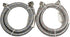 HQRP Premium Stainless Steel Washing Machine Hoses, 4-FT Burst Proof, 2-pack Red and Blue Striped