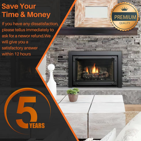 Gas Fireplace Remote Control Kit for Millivolt Valve Appliances, Compatible with Skytech, Ambient, Majestic, and More,