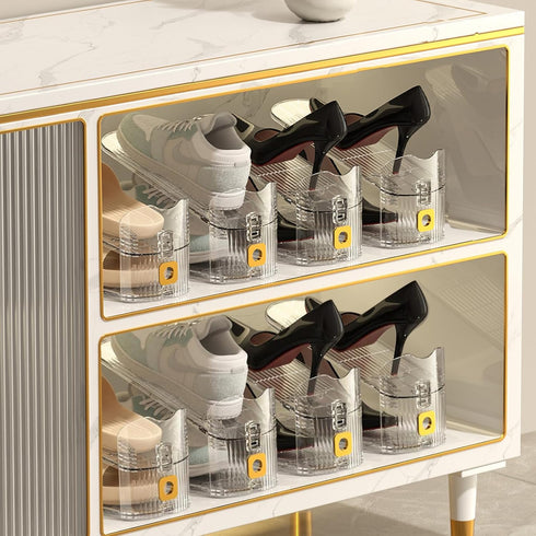Copidrum 12Pack Closet Closet Shoe Slots Organizer for Shoe Stacker Shoe Rack Organizer for Space Saver Storage Shoe