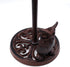 JETLAND Vintage Standing Paper Towels Holder, Cast Iron Owl Kitchen Paper Stand with Non-slip Base, Antique Brown