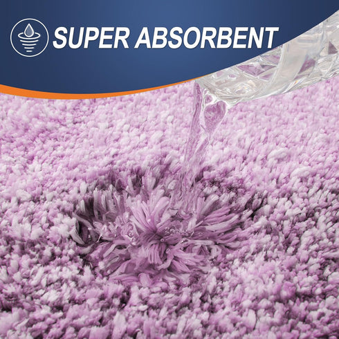 OLANLY Bathroom Rug Mat | 30x20 Extra Soft Absorbent Microfiber Non-Slip Bath Carpet, Pinkish-Purple