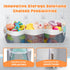 3 Bath Toy Organizer Compartment Bath Toy Storage Bag Shower Caddy Quick Access Bathtub Toys Holder Baby Shower Games