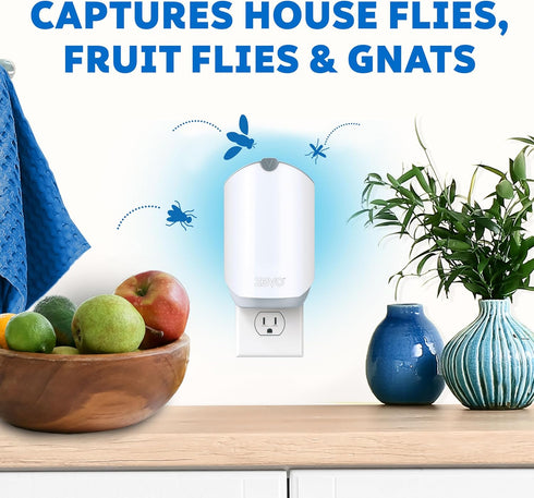 Zevo Flying Insect Trap Refill Cartridges: 2 Cartridges for Fly and Fruit Fly Traps
