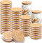 Roowest 40 Pcs Yogurt Jar Lids Bulk Compatible with Oui Yogurt Jars,