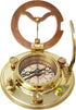 Set Antique Brass & Copper Sundial Compass Gift
