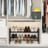 neatevday 2 Closet, Tier Shoe Rack, Expandable Shoe Rack for Adjustable Shoe Organizer for Entryway, Shoe Storage