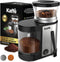Kaffe Electric Burr Coffee Grinder (5.5oz) with Adjustable Coarseness Settings, Precision Coffee Bean Grinder (Silver)