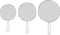 Classic Cuisine 3-pc Set: Stainless Steel Oil Frying Pans and Pots with Splatter Screen Guards, S, M, L