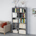 MOYIPIN 10-Grid Bookshelves, Assembled Storage Rack, Bedroom Living Room Vertical Cabinet Bookshelf, Double Row