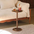 Chic Rustic Brown Small Round End Table for Compact Spaces