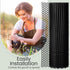 Landical 6 15.7 10 Rolls Plastic Chicken Wire Fencing Mesh in x ft Each Plastic Mesh Fence with Zip Ties Hexagonal