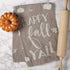 Primitives by Kathy Gray and White Hand-Lettered Dish Towel, 28 x 28-Inch, Happy Fall Y'all