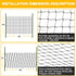 25'x50' 2.4" BSTPCOO Bird Netting for Chicken Coop, with Square Mesh Poultry Netting Heavy Duty Nylon Nettings