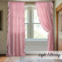 W52 L95, 2 StangH Kids Curtains for Bedroom, French Romantic Style Ruffled Blush Curtains Soft Smooth Faux Silk Window