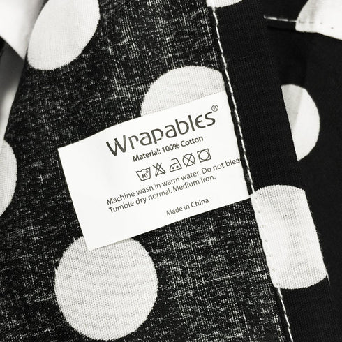 Wrapables Adjustable Flirty Hostess Apron, Red Polka Dots