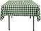 LA Linen Gingham Tablecloth, 58"x58", Green, Checkered Tablecloth for Parties, Picnics & More