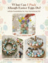Allaugh 24pcs 2.4" 1 Pastel Easter Eggs Decorations: Solid Speckled Foam Eggs - Fills Gallon Vase - Shatterproof Spring