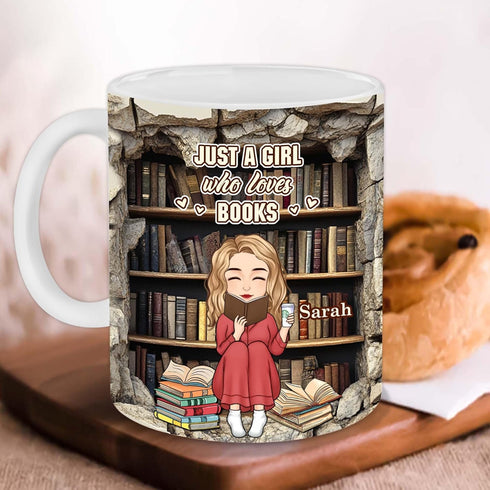 3D Personalized Book Lover Gifts - Book Lovers Gift For Bookworm, Readers, Librarians, Bookish - Effect Library