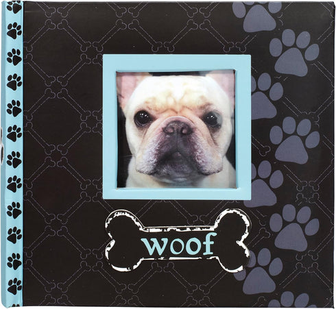 Malden International Designs Woof Photo Album, Blue, 80-4x6