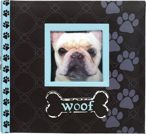 Malden International Designs Woof Photo Album, Blue, 80-4x6