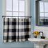 SKL Home Grandin Cafe Curtain Tier Pair, 57x24, Black/Natural
