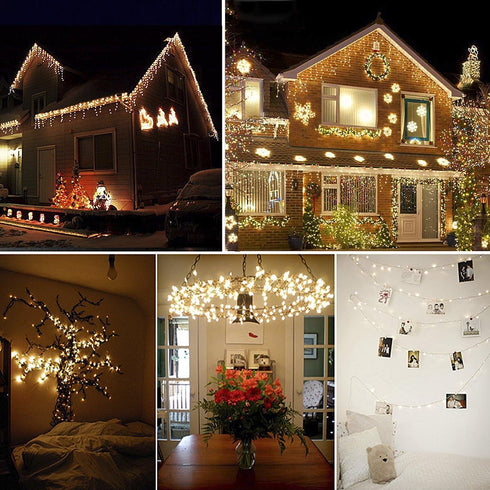 Decute 100 LED 50 Photo Clips String Lights, 33FT Starry Fairy Lights for Hanging Pictures, USB Powered with Switch,