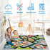 Kids Car Rug, Carpet Playmat for Toy Cars and Train, Road Traffic Play Mat with Non-Slip Backing, Ideal Gift for