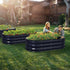 4x2x1 Winpull Raised Garden Bed Kit, ft Galvanized Planter Box Outdoor with Safety Edging, Large Metal Raised Beds