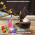 Premium Masala Back Flow Cones, NAQSH Natural Incense Cones Assorted 10 Fragrances, 8 Cones Each