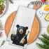 WOTYPU 16x24 Inch Black Bear Gifts Kitchen Bar Towels, Bears Lovers Gifts Dish Tea Towel, Funny Black Bear