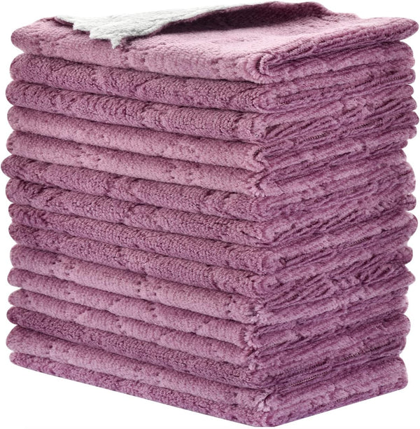 OstWony Reusable Cleaning Cloths 11PCS, Kitchen Towel Dish Towels, 10" x 6", Rags,