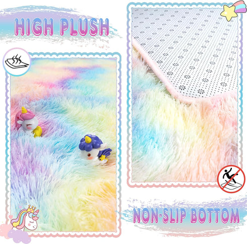 5x7 Ultra Fluffy Rug for Living Room Bedroom, Fuzzy Large Area Rug for Living Room, Plush Soft Shag Carpet for Girl Boy
