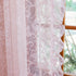 96 Inches 1 59 96 Inch TUDECO Pink Ruffle Curtains Long - Feminine Light Pink Sheer Floral Girly Curtains for Baby