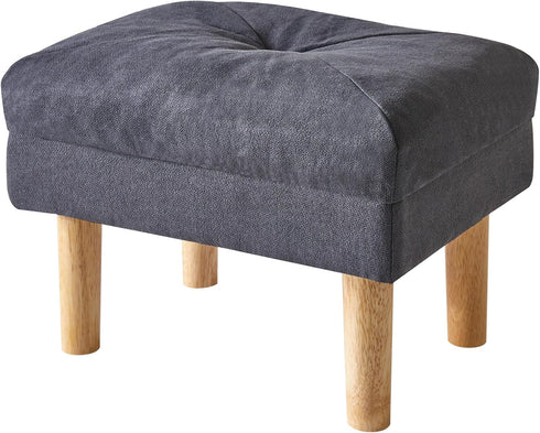 YMYNY 15.75" Small Foot Stool Ottoman, Footrest with Sponge Soft Padded Seat,