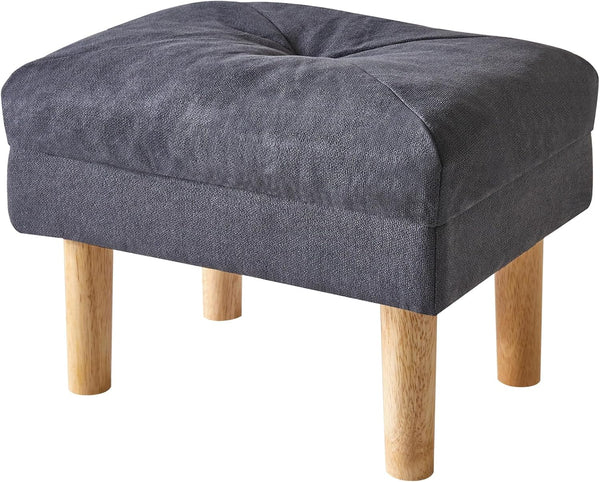 YMYNY 15.75" Small Foot Stool Ottoman, Footrest with Sponge Soft Padded Seat,