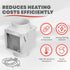 Deflecto Extra Heat Dryer Saver, Compatible with 4 Inch Transition Ducts, White