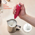 Powerful Handheld Milk Frother, Mini Battery Operated Stainless Steel Drink Mixer with Frother Stand for Coffee,