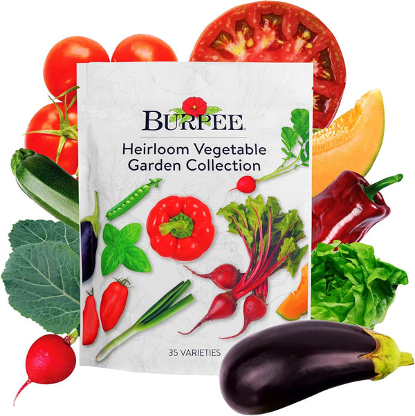 Burpee Heirloom Vegetable Seeds, Variety Pack with 35 Varieties of Plant Seeds,