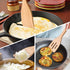 12" Bamboo Spatula Turner, Solid Kitchen Utensil for Baking, Flipping, Serving, and Scraping