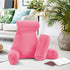 2 Nestl Reading Pillow with Shredded Memory Foam Includes Neck and Lumber Support Pillows, Designed for Sitting Up