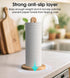 Countertop Wooden Paper Towel Holder Stand for Jumbo Roll - Stylish Kitchen Paper Rack Bathroom Towel Roll Stand